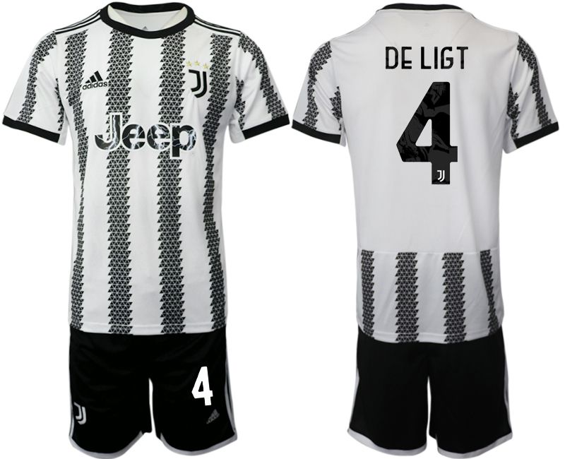 Men 2022-2023 Club Juventus FC home white #4 Soccer Jersey->customized soccer jersey->Custom Jersey